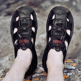 2023 Genuine Leather Men Shoes Summer New Large Size Men's Sandals Men Sandals Fashion Sandals Slippers Big Size 38-47 - Curucutear.com