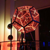 Projector Table Lamp Night Light Creative And Cool Infinite Dodecahedron Color Art Light Children Bedroom Led Luminaria Galaxy - Curucutear.com